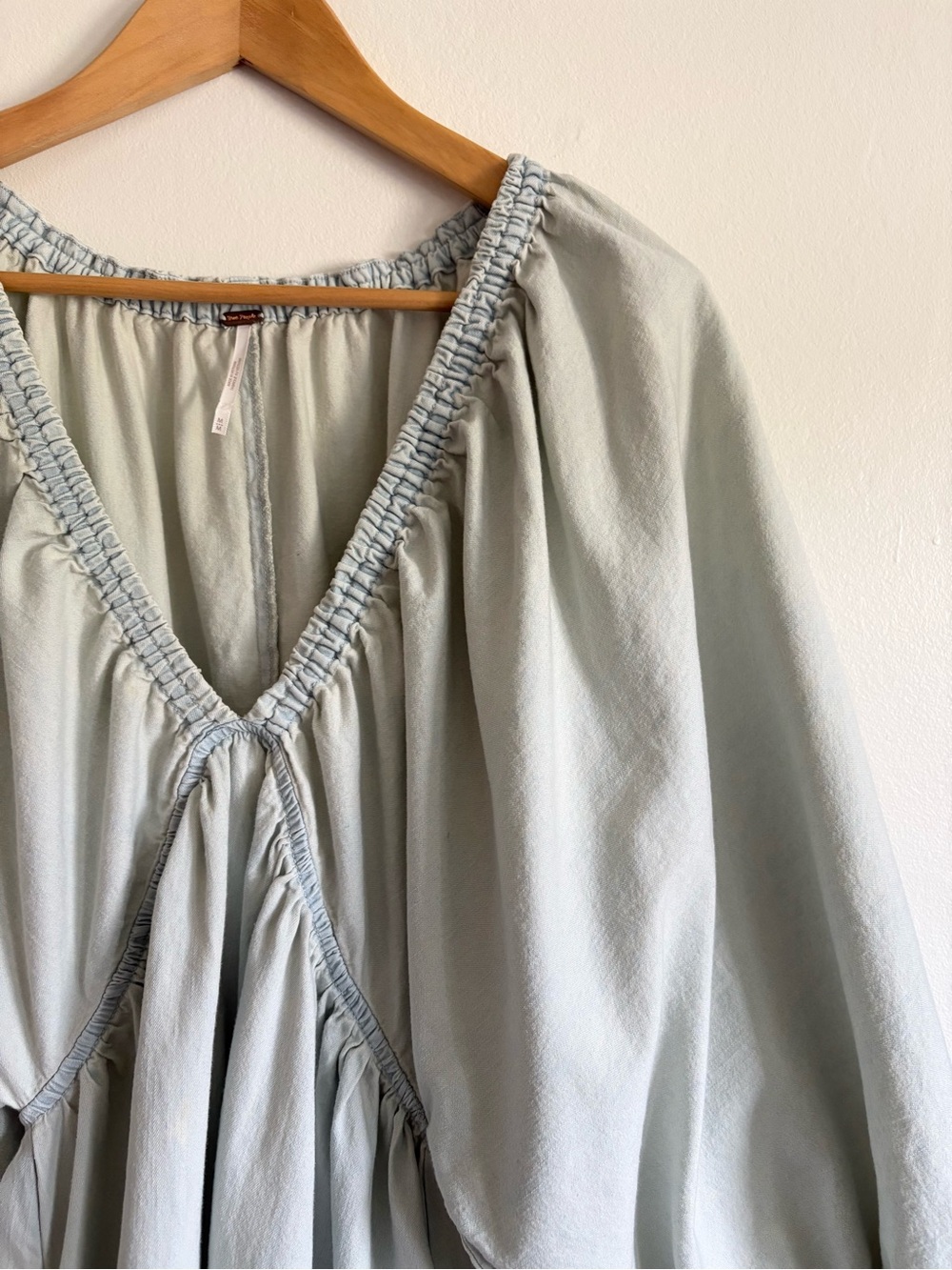 Free People Portia Denim Mini Dress - Picture 4 of 9